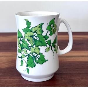 Rare Crown Sterling Marlborough Vine Fine Bone China Tea Cup w/ Gold Trim